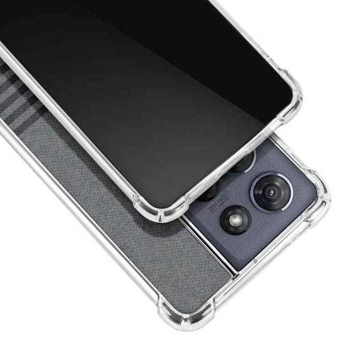 Black and Grey Stripes Moto G Play 5G (2025) Clear Case